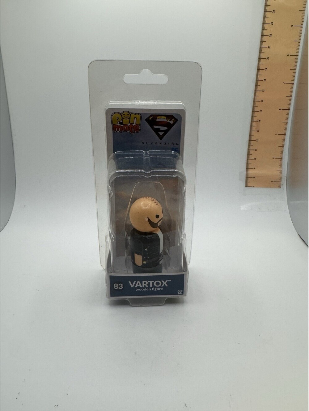 Bif Bang Pow! Supergirl TV Series Vartox Pin Mate Wooden Figure New In Box